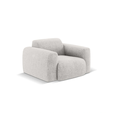 Nolio Sessel aus Chenille in Hellgrau (Haga 06), 105x95x72 cm von Cosmopolitan Design – Bild 4