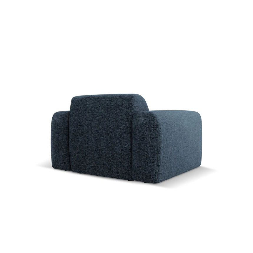 Nolio Sessel aus Chenille in Königsblau (Haga 86), 105x95x72 cm von Cosmopolitan Design – Bild 5