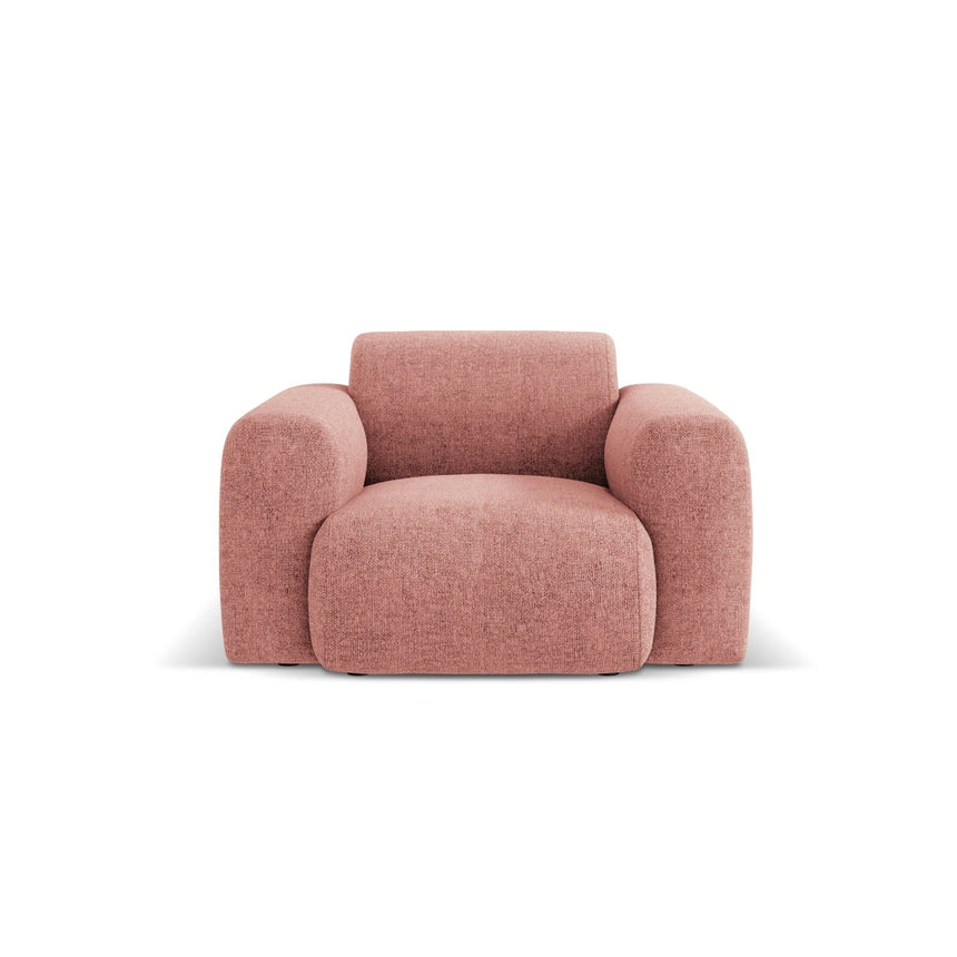Nolio Sessel aus Chenille in Rosa (Haga 52), 105x95x72 cm von Cosmopolitan Design – Bild 1