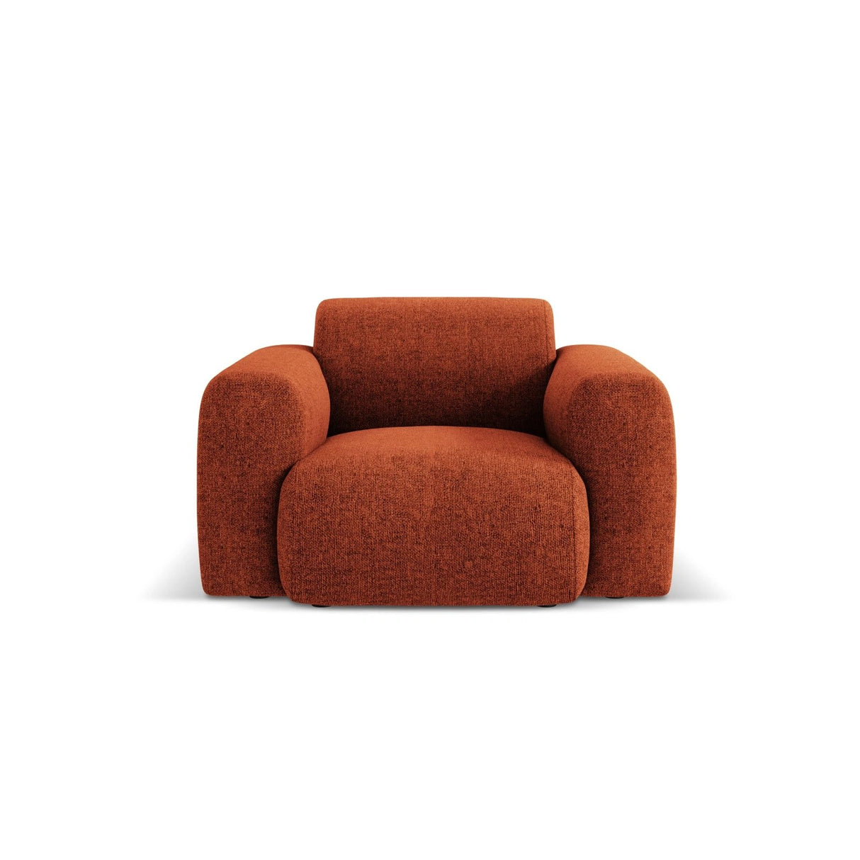 Nolio Sessel aus Chenille in Terrakotta (Haga 44), 105x95x72 cm von Cosmopolitan Design – Bild 1