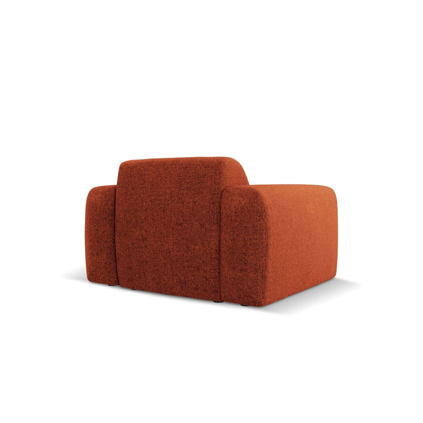 Nolio Sessel aus Chenille in Terrakotta (Haga 44), 105x95x72 cm von Cosmopolitan Design – Bild 5
