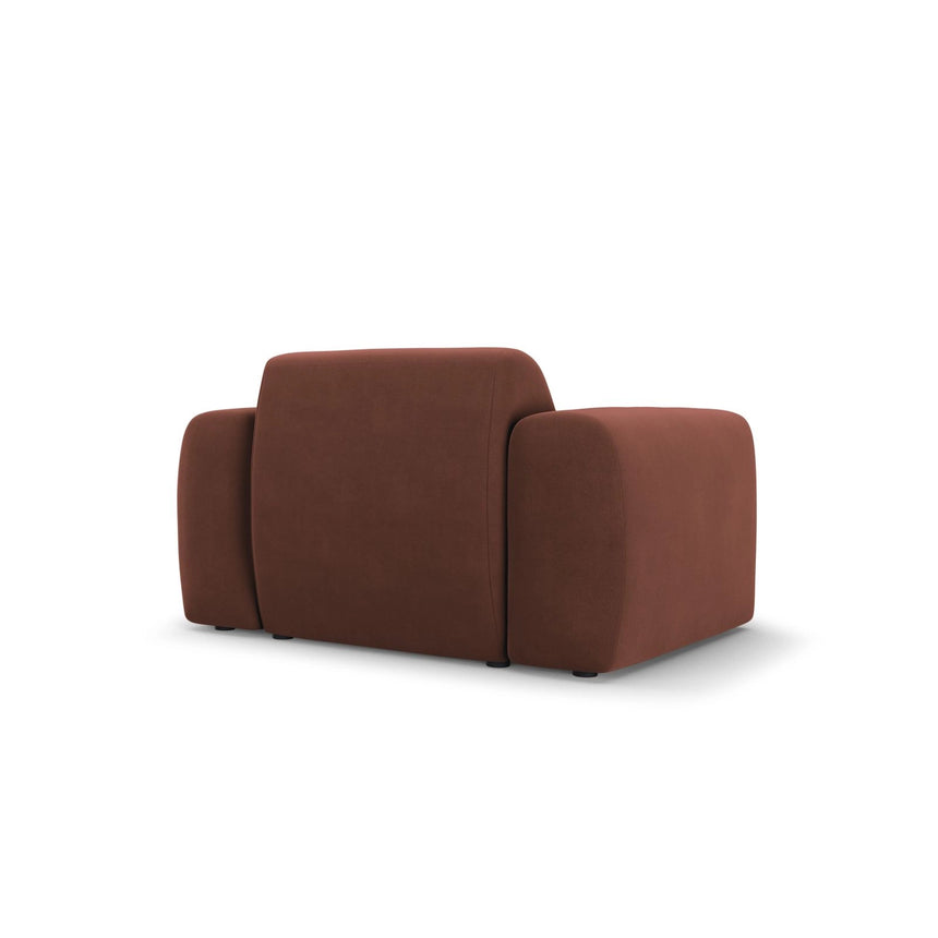 Nolio Sessel aus Samt in Cuoio (Casino Cuoio), 105x95x72 cm von Cosmopolitan Design – Bild 5