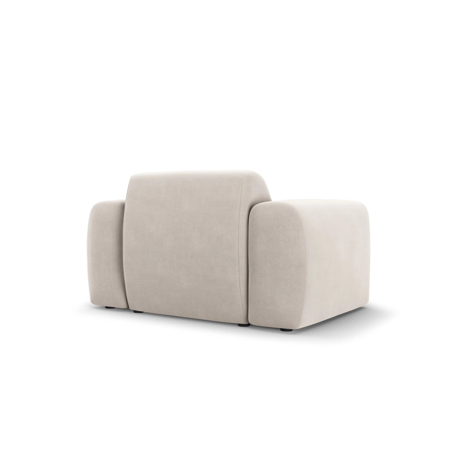 Nolio Sessel aus Samt in Hellbeige (Casino Pearl), 105x95x72 cm von Cosmopolitan Design – Bild 5