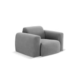 Nolio Sessel aus Samt in Hellgrau (Casino Ash), 105x95x72 cm von Cosmopolitan Design – Bild 4