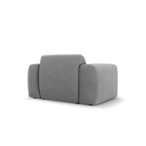 Nolio Sessel aus Samt in Hellgrau (Casino Ash), 105x95x72 cm von Cosmopolitan Design – Bild 5