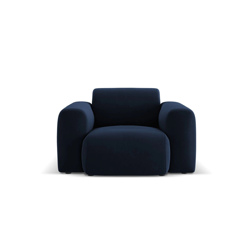 Nolio Sessel aus Samt in Königsblau (Casino Deep Blue), 105x95x72 cm von Cosmopolitan Design – Bild 1