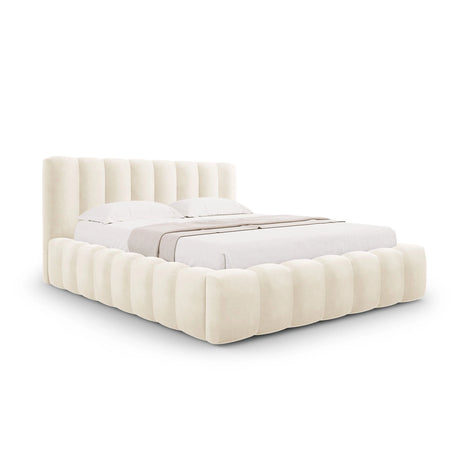 Palma Bett mit Kopfteil und Stauraum aus Samt, 180x200 cm von Cosmopolitan Design – Bild 1