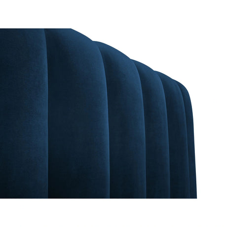 Palma Bett mit Kopfteil und Stauraum aus Samt in Königsblau (Bluvel 86), 180x200 cm von Cosmopolitan Design – Bild 5