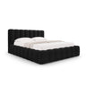 Palma Bett mit Kopfteil und Stauraum aus Samt in Schwarz (Bluvel 19), 140x200 cm von Cosmopolitan Design – Bild 1