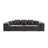 Rome 3-Sitzer Sofa aus Samt in Dunkelgrau (Salvador 18), 320x120x75 cm von Cosmopolitan Design – Bild 3