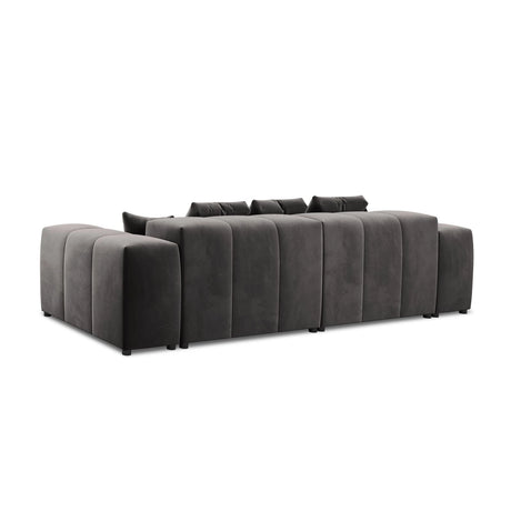 Rome 3-Sitzer Sofa aus Samt in Dunkelgrau (Salvador 18), 320x120x75 cm von Cosmopolitan Design – Bild 5