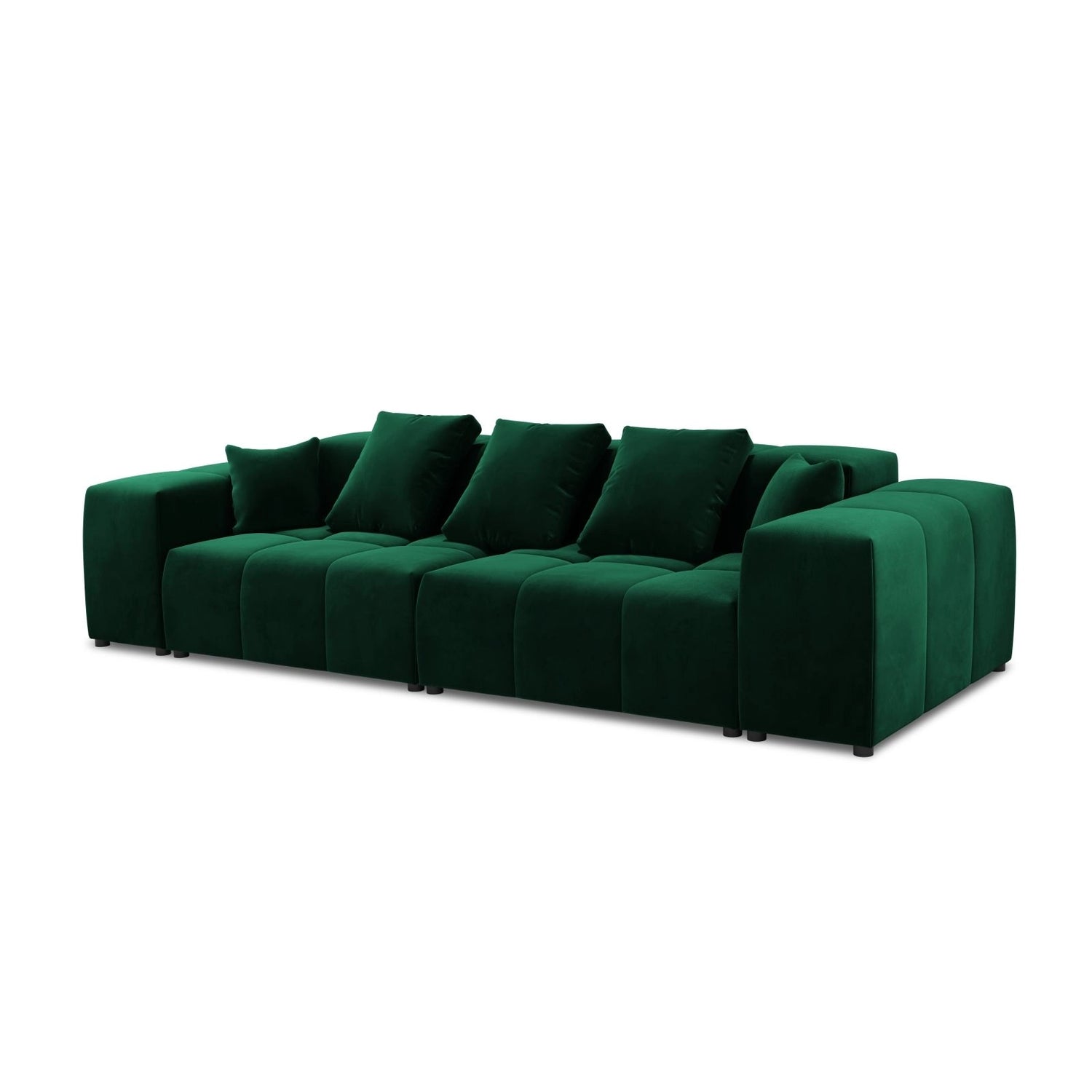 Rome 3-Sitzer Sofa aus Samt in Flaschengrün (Salvador 7), 320x120x75 cm von Cosmopolitan Design – Bild 1