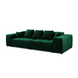 Rome 3-Sitzer Sofa aus Samt in Flaschengrün (Salvador 7), 320x120x75 cm von Cosmopolitan Design – Bild 1
