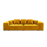 Rome 3-Sitzer Sofa aus Samt in Gelb (Salvador 10), 320x120x75 cm von Cosmopolitan Design – Bild 3