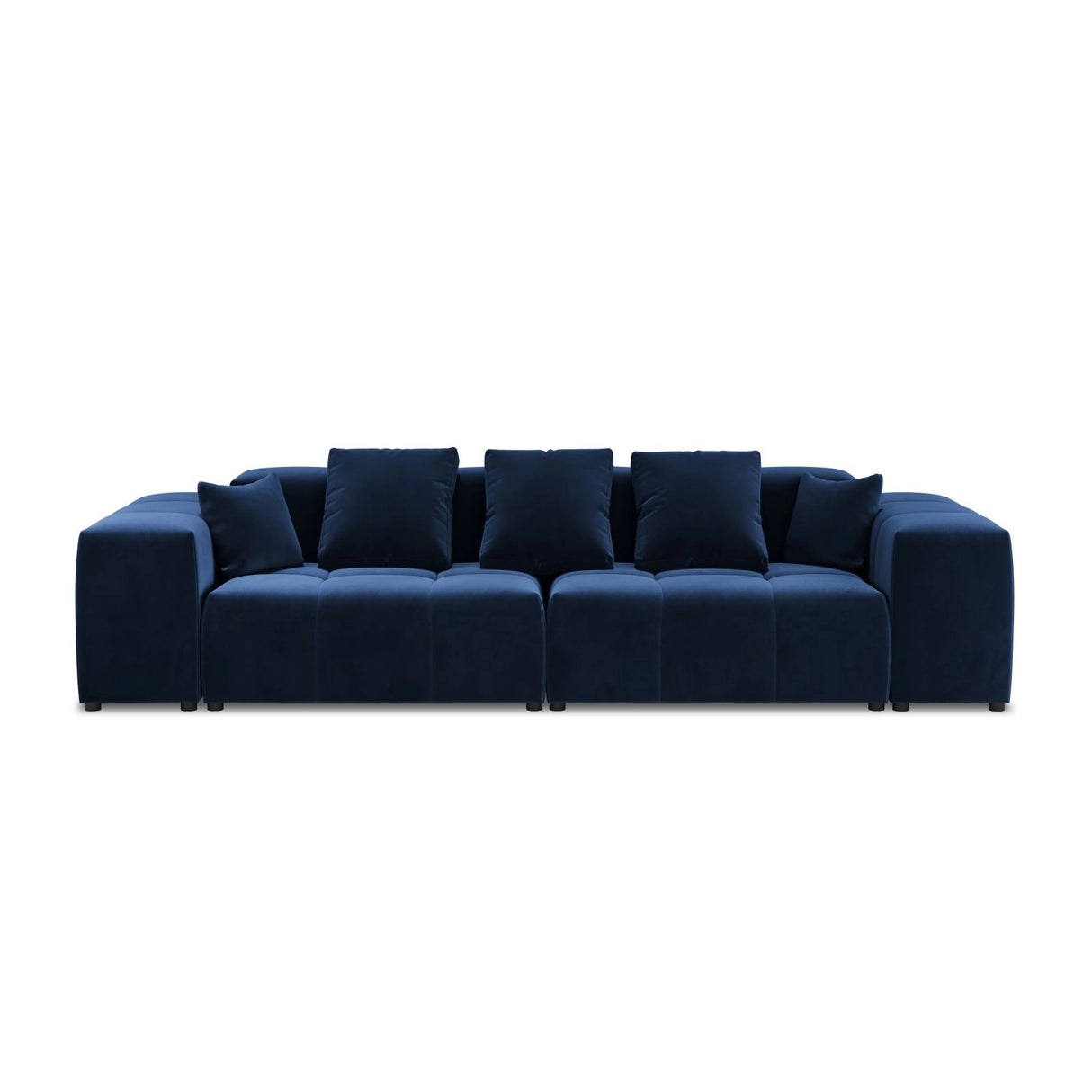 Rome 3-Sitzer Sofa aus Samt in Königsblau (Salvador 5), 320x120x75 cm von Cosmopolitan Design – Bild 3