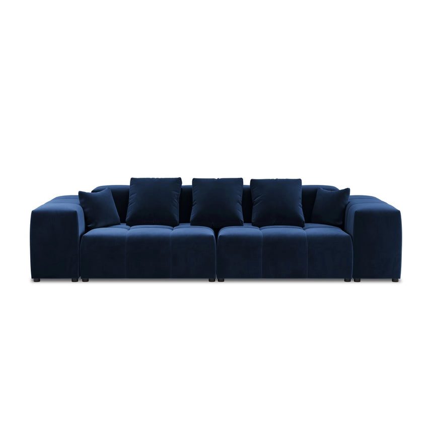 Rome 3-Sitzer Sofa aus Samt in Königsblau (Salvador 5), 320x120x75 cm von Cosmopolitan Design – Bild 3