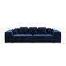 Rome 3-Sitzer Sofa aus Samt in Königsblau (Salvador 5), 320x120x75 cm von Cosmopolitan Design – Bild 3