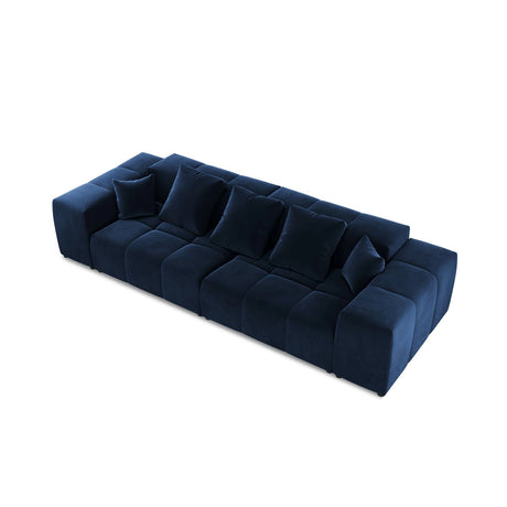Rome 3-Sitzer Sofa aus Samt in Königsblau (Salvador 5), 320x120x75 cm von Cosmopolitan Design – Bild 4