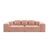 Rome 3-Sitzer Sofa aus Samt in Rosa (Salvador 11), 320x120x75 cm von Cosmopolitan Design – Bild 3