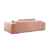 Rome 3-Sitzer Sofa aus Samt in Rosa (Salvador 11), 320x120x75 cm von Cosmopolitan Design – Bild 5