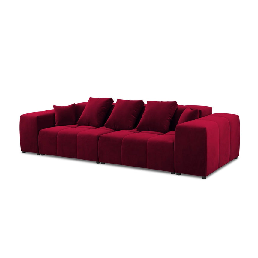 Rome 3-Sitzer Sofa aus Samt in Rot (Salvador 13), 320x120x75 cm von Cosmopolitan Design – Bild 1