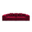 Rome 3-Sitzer Sofa aus Samt in Rot (Salvador 13), 320x120x75 cm von Cosmopolitan Design – Bild 3