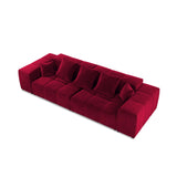 Rome 3-Sitzer Sofa aus Samt in Rot (Salvador 13), 320x120x75 cm von Cosmopolitan Design – Bild 4