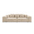 Rome 3-Sitzer Sofa aus Samt oder Strukturstoff, 320x120x75 cm von Cosmopolitan Design – Bild 3