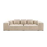 Rome 3-Sitzer Sofa aus Samt oder Strukturstoff, 320x120x75 cm von Cosmopolitan Design – Bild 3