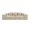 Rome 3-Sitzer Sofa aus Samt oder Strukturstoff, 320x120x75 cm von Cosmopolitan Design – Bild 3