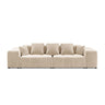 Rome 3-Sitzer Sofa aus Samt oder Strukturstoff, 320x120x75 cm von Cosmopolitan Design – Bild 3