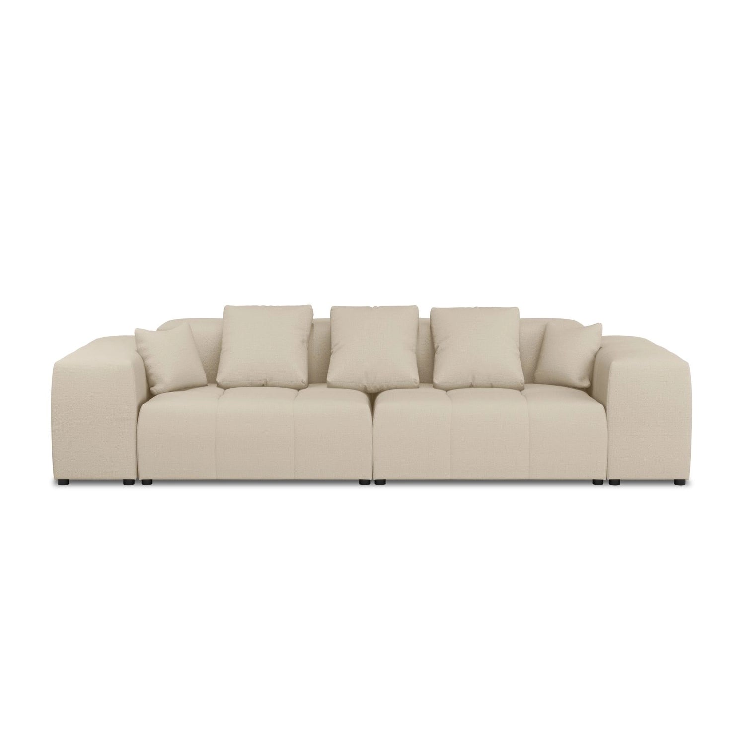 Rome 3-Sitzer Sofa aus Strukturierter Stoff in Beige (BABEL TOFFEE), 320x120x75 cm von Cosmopolitan Design – Bild 4