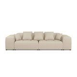 Rome 3-Sitzer Sofa aus Strukturierter Stoff in Beige (BABEL TOFFEE), 320x120x75 cm von Cosmopolitan Design – Bild 4
