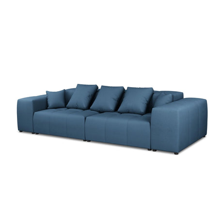 Rome 3-Sitzer Sofa aus Strukturierter Stoff in Dunkelblau (BABEL BLUE), 320x120x75 cm von Cosmopolitan Design – Bild 1