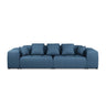Rome 3-Sitzer Sofa aus Strukturierter Stoff in Dunkelblau (BABEL BLUE), 320x120x75 cm von Cosmopolitan Design – Bild 4