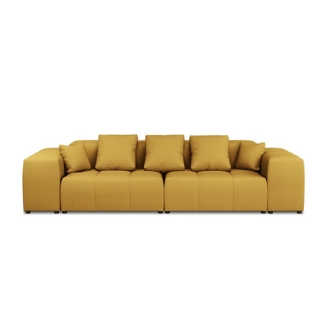 Rome 3-Sitzer Sofa aus Strukturierter Stoff in Gelb (BABEL YELLOW), 320x120x75 cm von Cosmopolitan Design – Bild 4