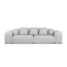 Rome 3-Sitzer Sofa aus Strukturierter Stoff in Hellgrau (BABEL LIGHT GREY), 320x120x75 cm von Cosmopolitan Design – Bild 4