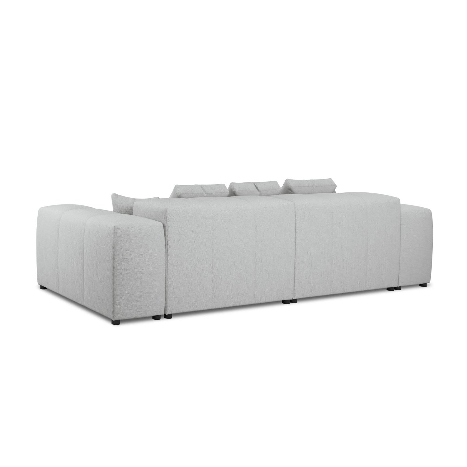 Rome 3-Sitzer Sofa aus Strukturierter Stoff in Hellgrau (BABEL LIGHT GREY), 320x120x75 cm von Cosmopolitan Design – Bild 6