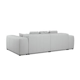 Rome 3-Sitzer Sofa aus Strukturierter Stoff in Hellgrau (BABEL LIGHT GREY), 320x120x75 cm von Cosmopolitan Design – Bild 6