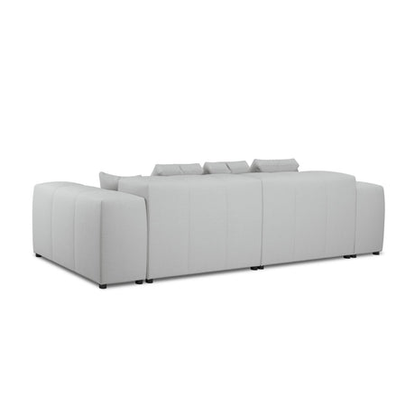 Rome 3-Sitzer Sofa aus Strukturierter Stoff in Hellgrau (BABEL LIGHT GREY), 320x120x75 cm von Cosmopolitan Design – Bild 6