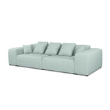 Rome 3-Sitzer Sofa aus Strukturierter Stoff in Minze (BABEL SAFIRA), 320x120x75 cm von Cosmopolitan Design – Bild 1