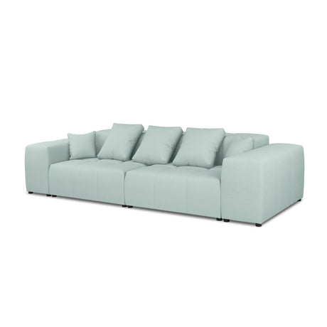 Rome 3-Sitzer Sofa aus Strukturierter Stoff in Minze (BABEL SAFIRA), 320x120x75 cm von Cosmopolitan Design – Bild 1