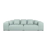 Rome 3-Sitzer Sofa aus Strukturierter Stoff in Minze (BABEL SAFIRA), 320x120x75 cm von Cosmopolitan Design – Bild 4