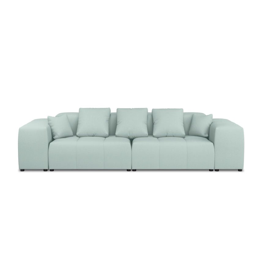 Rome 3-Sitzer Sofa aus Strukturierter Stoff in Minze (BABEL SAFIRA), 320x120x75 cm von Cosmopolitan Design – Bild 4