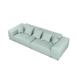Rome 3-Sitzer Sofa aus Strukturierter Stoff in Minze (BABEL SAFIRA), 320x120x75 cm von Cosmopolitan Design – Bild 5