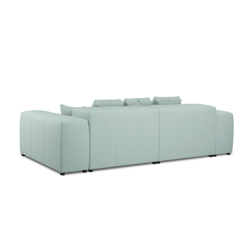 Rome 3-Sitzer Sofa aus Strukturierter Stoff in Minze (BABEL SAFIRA), 320x120x75 cm von Cosmopolitan Design – Bild 6