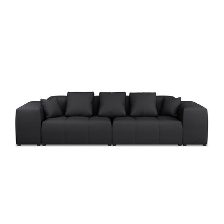 Rome 3-Sitzer Sofa aus Strukturierter Stoff in Schwarz (BABEL BLACK), 320x120x75 cm von Cosmopolitan Design – Bild 4