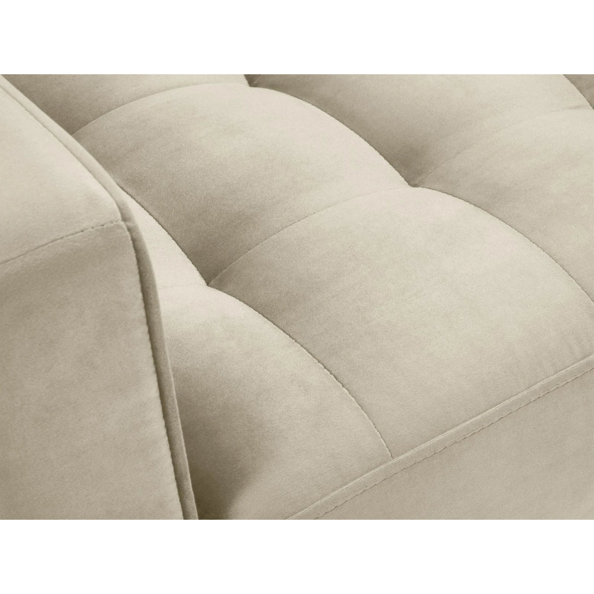 Sessel Aspen aus Samt in Dunkelbeige (Salvador 2), 90x80x90 cm von Cosmopolitan Design – Bild 5