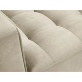 Sessel Aspen aus Samt in Dunkelbeige (Salvador 2), 90x80x90 cm von Cosmopolitan Design – Bild 5