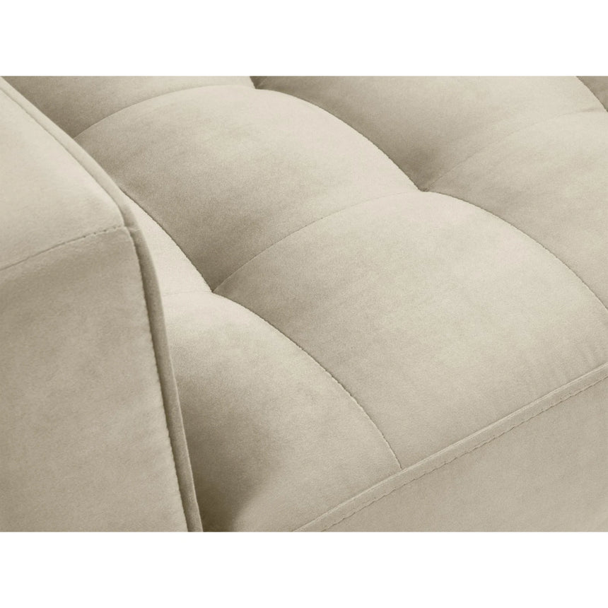 Sessel Aspen aus Samt in Dunkelbeige (Salvador 2), 90x80x90 cm von Cosmopolitan Design – Bild 5